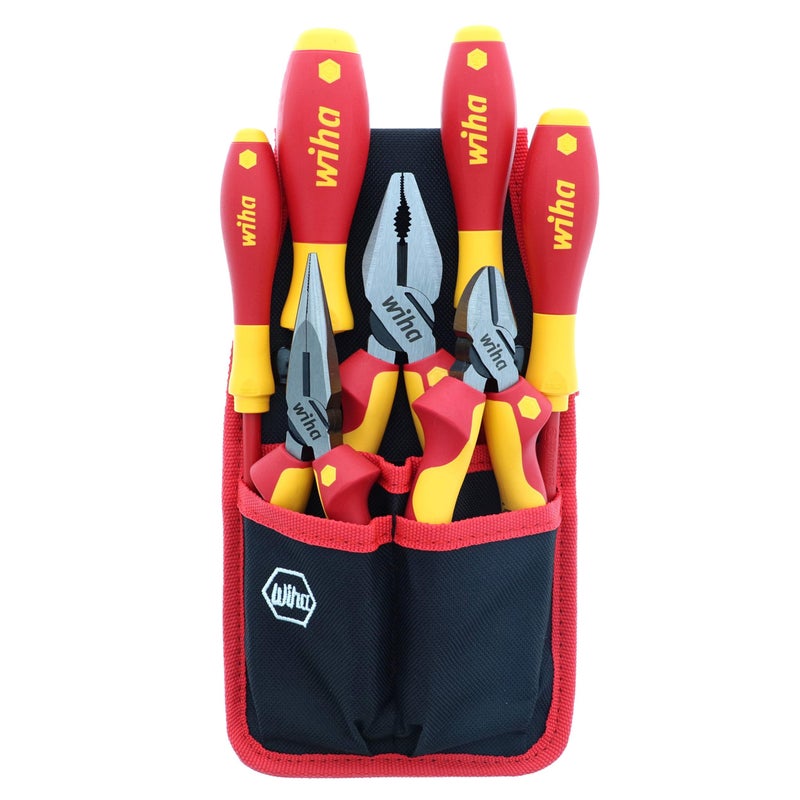 Wiha 32985 7 Piece Insulated Industrial Pliers and Screwdriver Set - Image 1